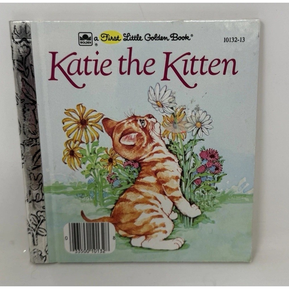 KATIE THE KITTEN ~ vintage children's First Little Golden Book,